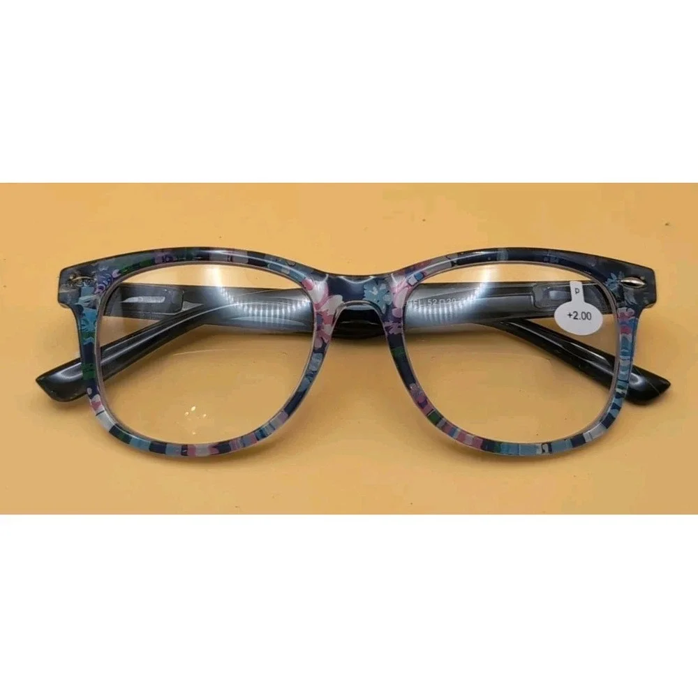 BLUE LIGHT Blocking FASHION Readers Computer Gaming Glasses FLOWER‎ Design